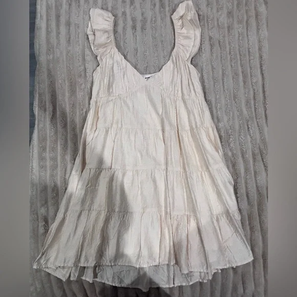 Mine Cream Mini Dress - Picture 1 of 4